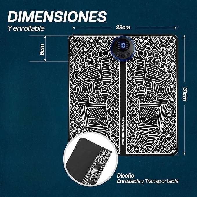 Masajeador de pies electroestimulador