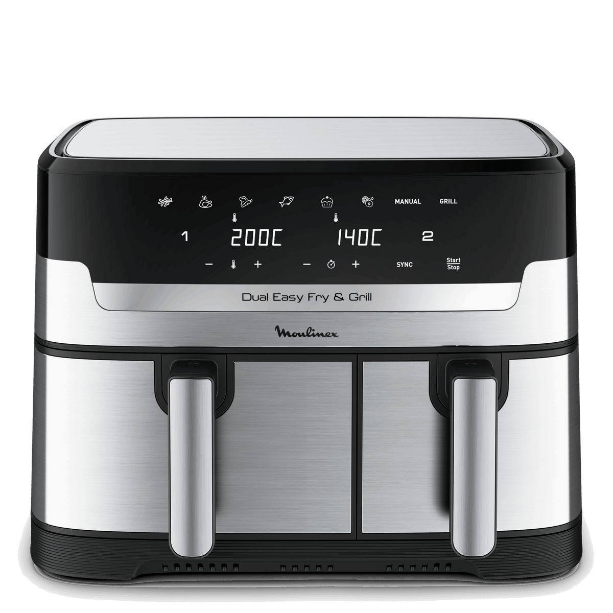 Dual Easy Fry & Grill 8.3 L Inox