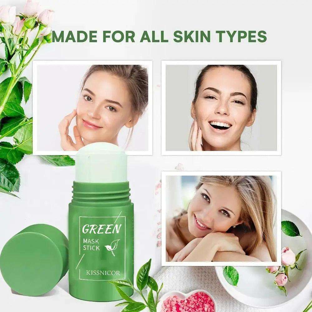 Tu Piel Perfecta™  Mascarilla facial de té verde para limpieza profunda